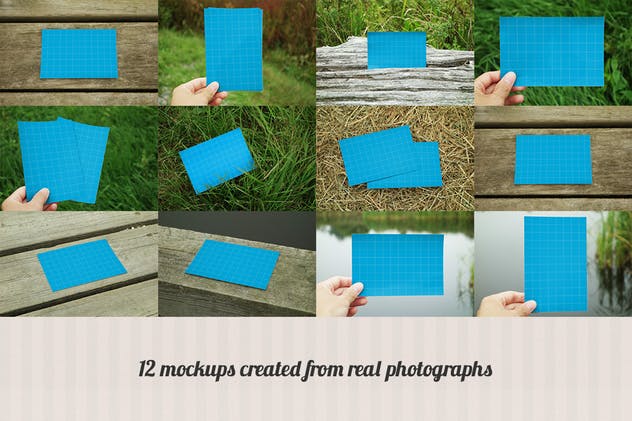 12张户外场景照片摄影作品演示样机套装 12 Outdoor Photo Mockups插图(1)