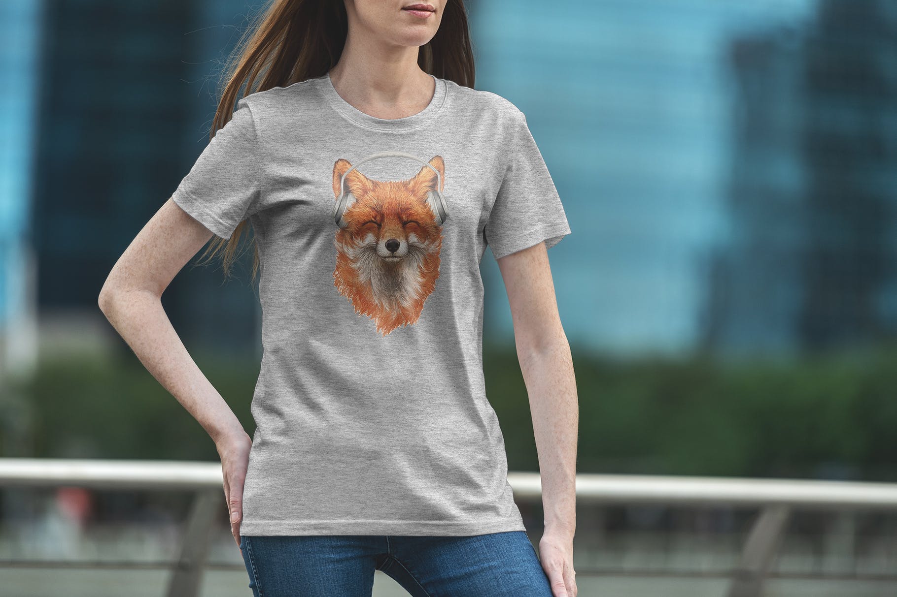 城市系列-印花T恤产品展示样机素材库精选模板v6 T-Shirt Mockup Urban Edition Vol. 6插图(8)