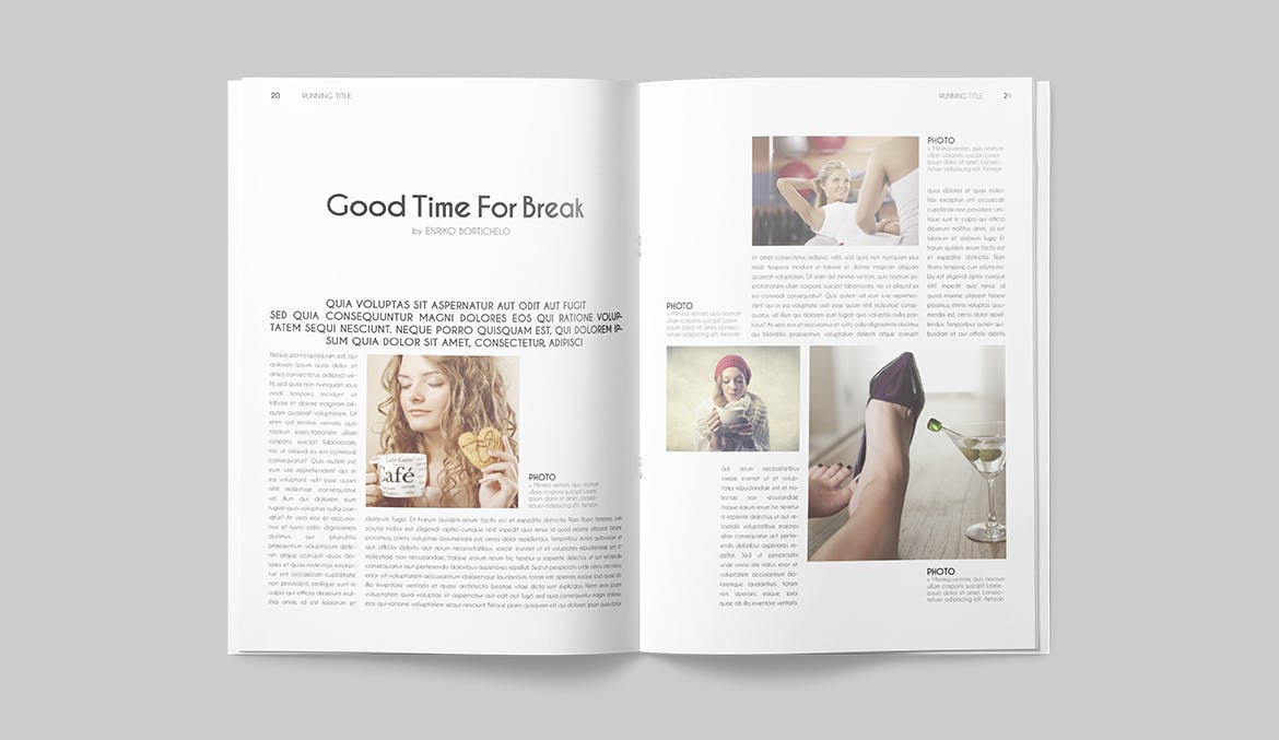 一套专业干净设计风格InDesign素材库精选杂志模板 Magazine Template插图(10)