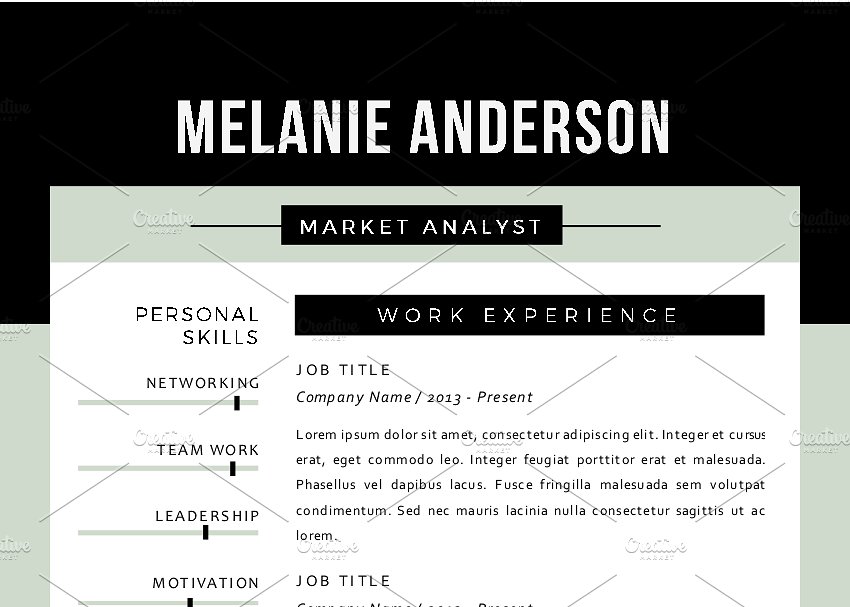 经典实用三合一简历模板 3 in 1 modern 2 pages resume pack插图(2)