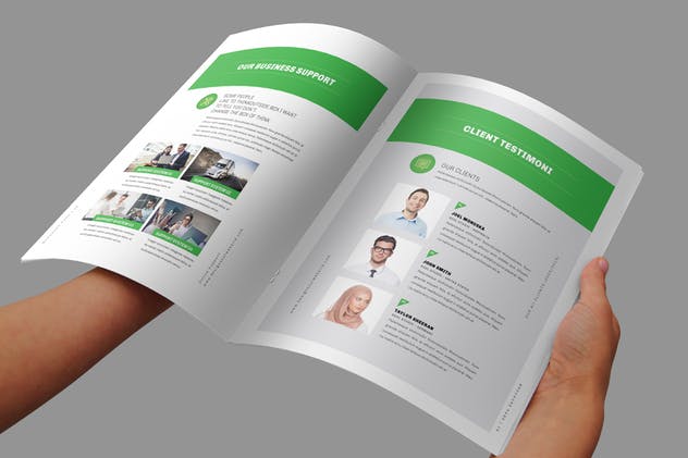 高端品牌企业宣传杂志/画册/商业提案设计模板 Brochure插图(9)