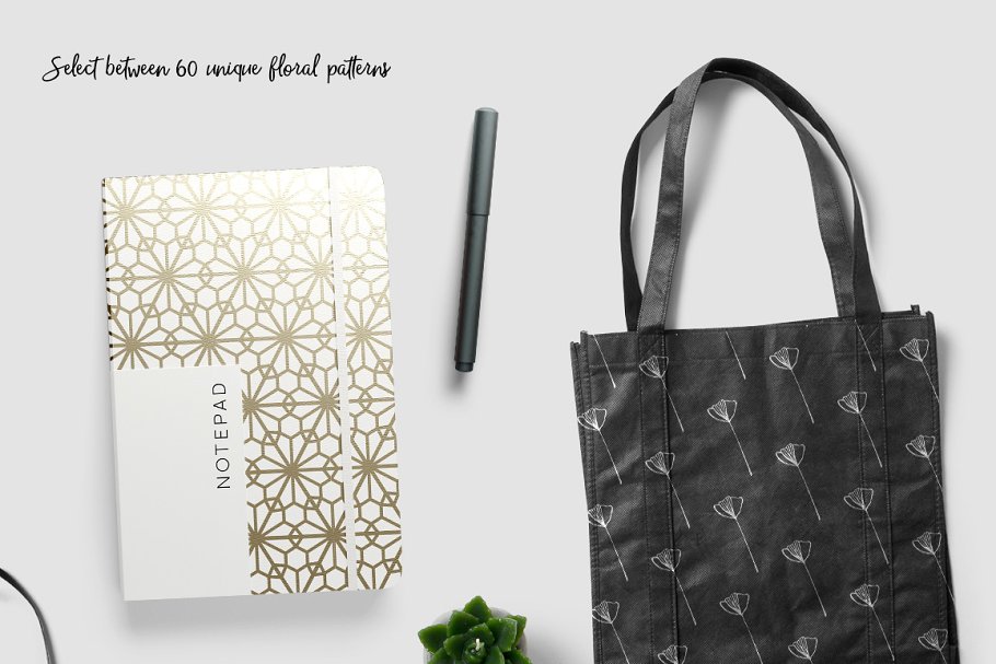 花卉图案矢量纹理 Florals – Pattern Collection插图(4)