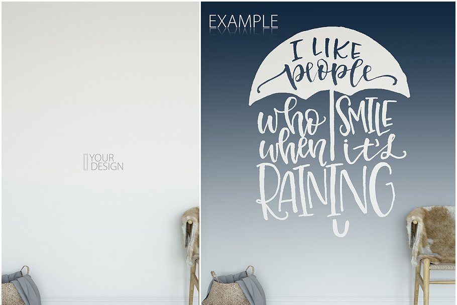 家居室内墙纸&相框画框样机模板 Interior Wall & Frames Mockup – 4插图(25)