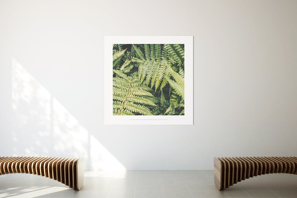 居家大厅大幅画框相框样机素材库精选模板 Poster Mockup插图(8)