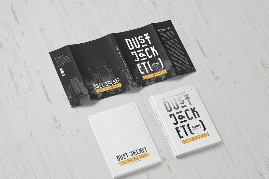 包书皮版本图书样机 Dust Jacket Edition / Book Mock-Up插图(6)