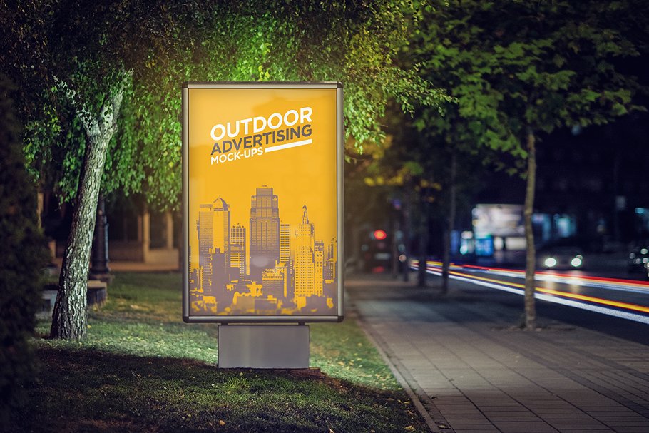 户外广告灯箱广告样机模板合集 Outdoor Advertising Mock-Up / V.2插图(6)