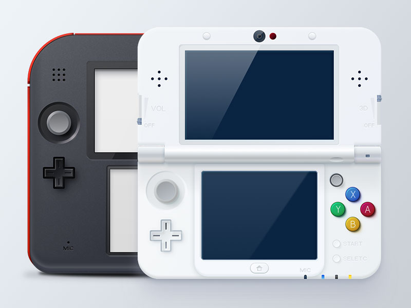 任天堂 2DS 与 3DS 模型素材之家精选sketch素材