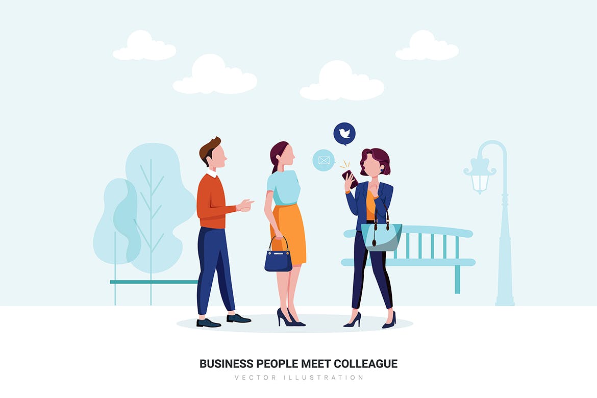 办公文化主题矢量插画素材包 Office Culture Vector Illustration Pack插图(8)