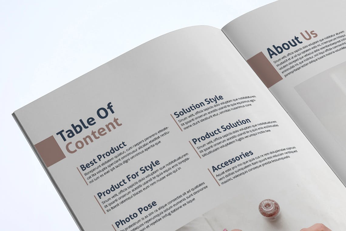 时装订货画册/新品上市产品素材库精选目录设计模板v4 Lookbook Template插图(4)