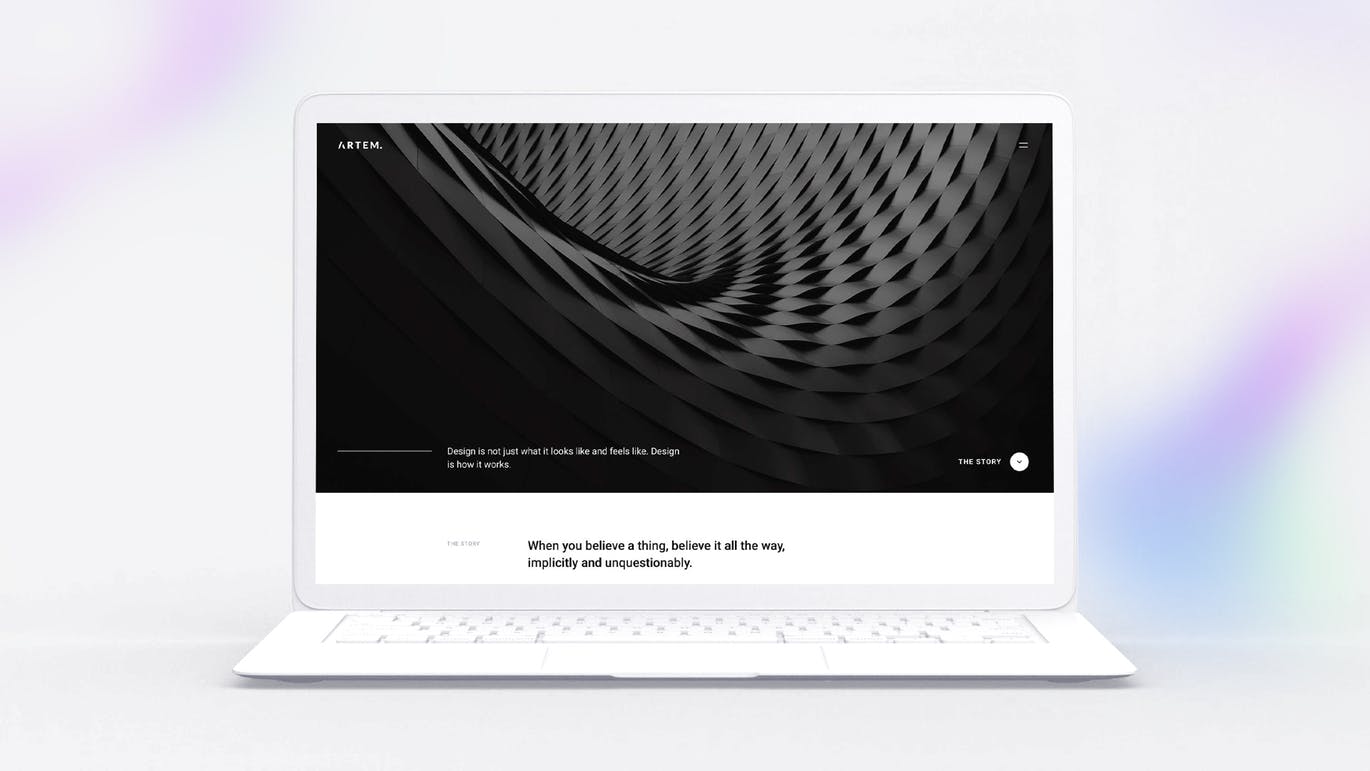 白色超极本笔记本电脑样机模板 White Laptop Mockup插图(5)