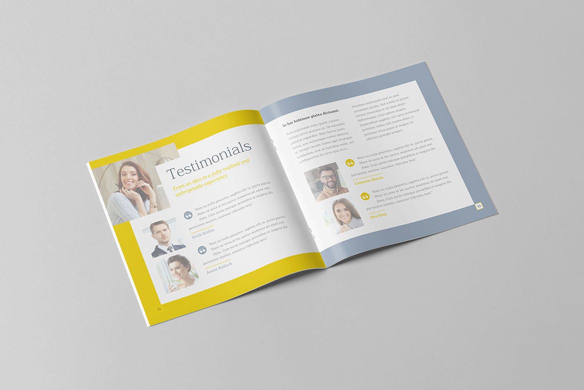 创意公司方形画册设计模板v2 The Creative Brochure – Square Vol.2插图(7)