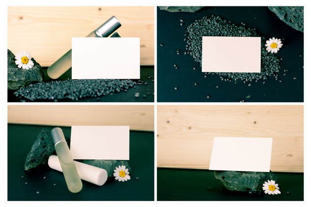 高品质美容行业企业名片样机V2 Beauty Business Card Mockup插图(4)