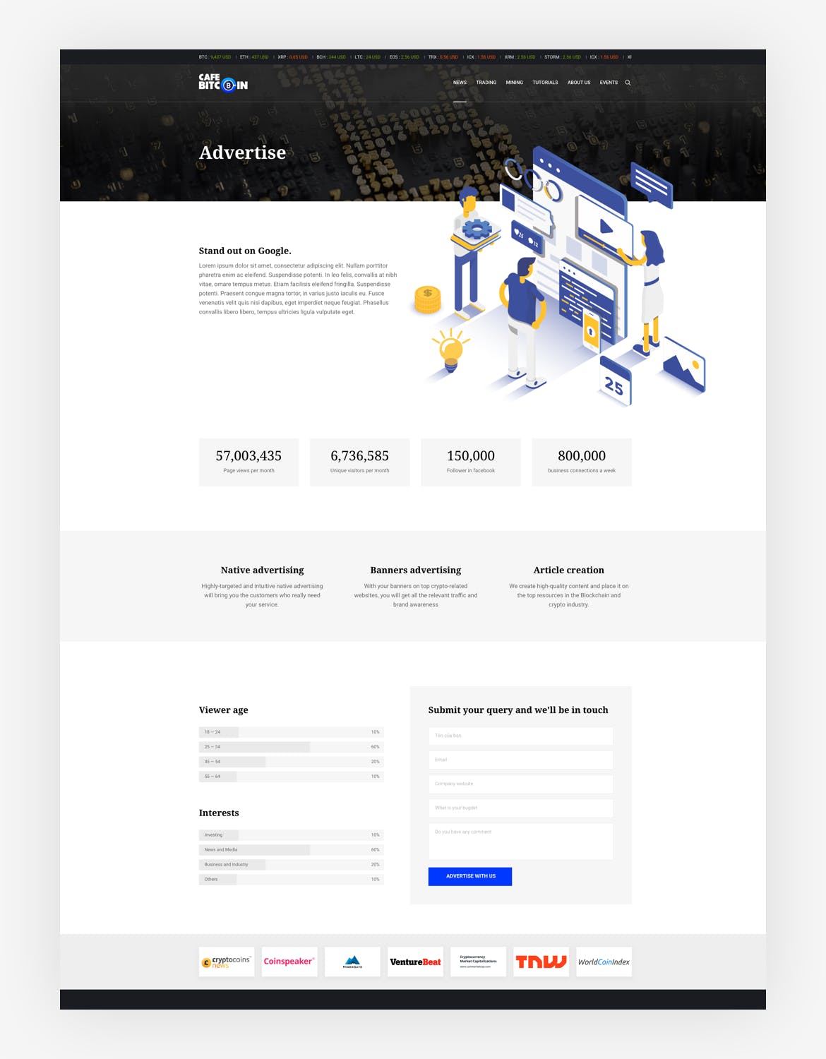 加密货币比特币主题杂志博客设计SKETCH模板 Crypto, Bitcoin Blog & Magazine Sketch Template插图(6)