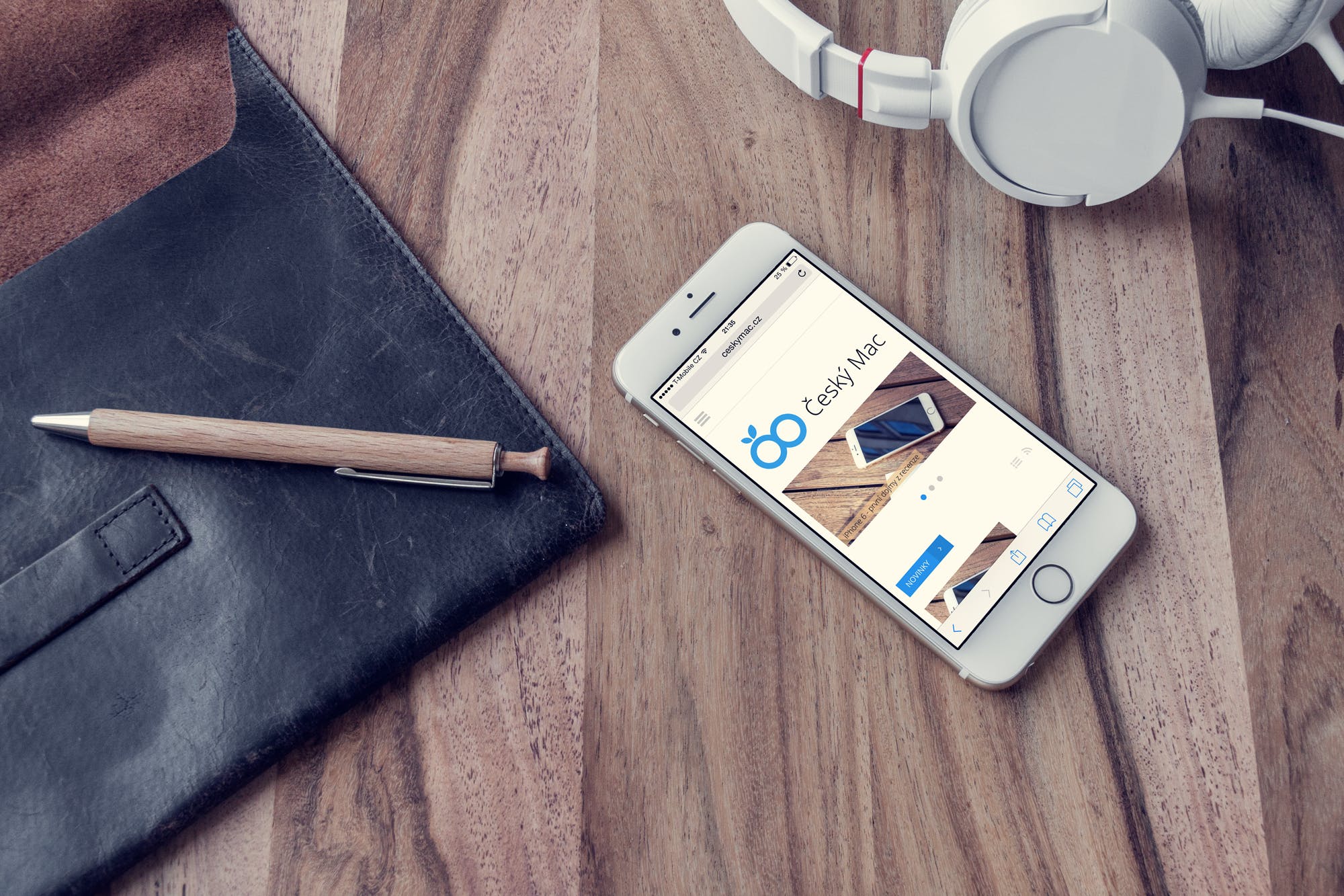 实景背景实体按键款iPhone手机屏幕预览素材库精选样机 Phone 6 – Photorealistic Mock-Up插图(7)