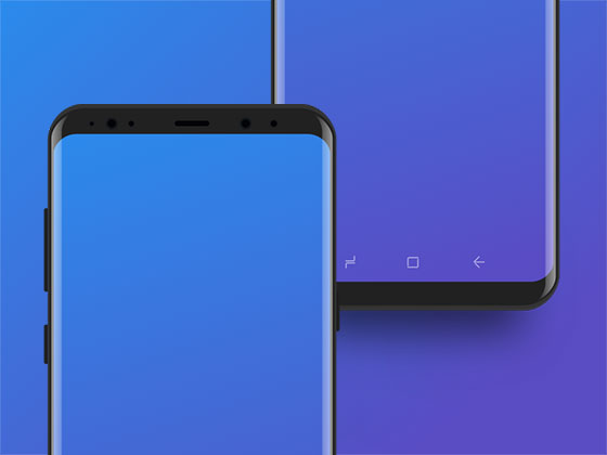 三星 Galaxy S8 扁平模型素材之家精选sketch素材