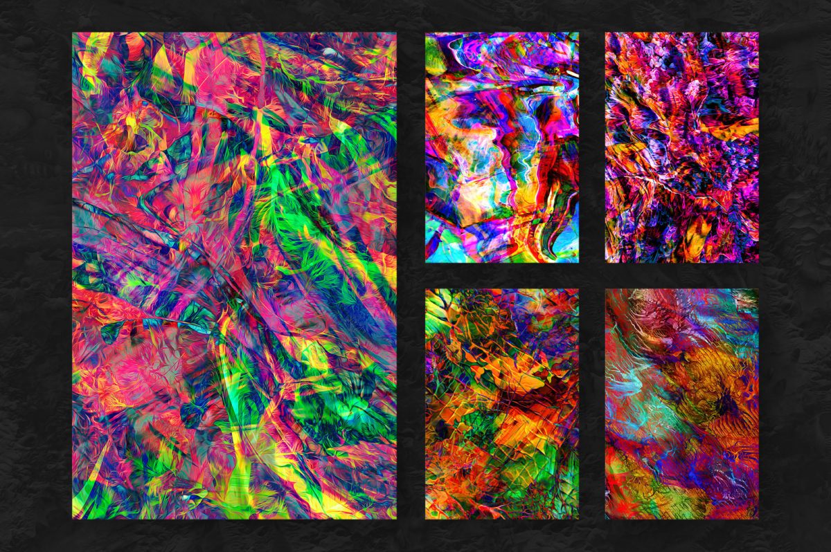 创意抽象纹理系列:15款3D混合油漆纹理&PS笔刷 Verve, Vol. 1 (Exclusive)插图(6)