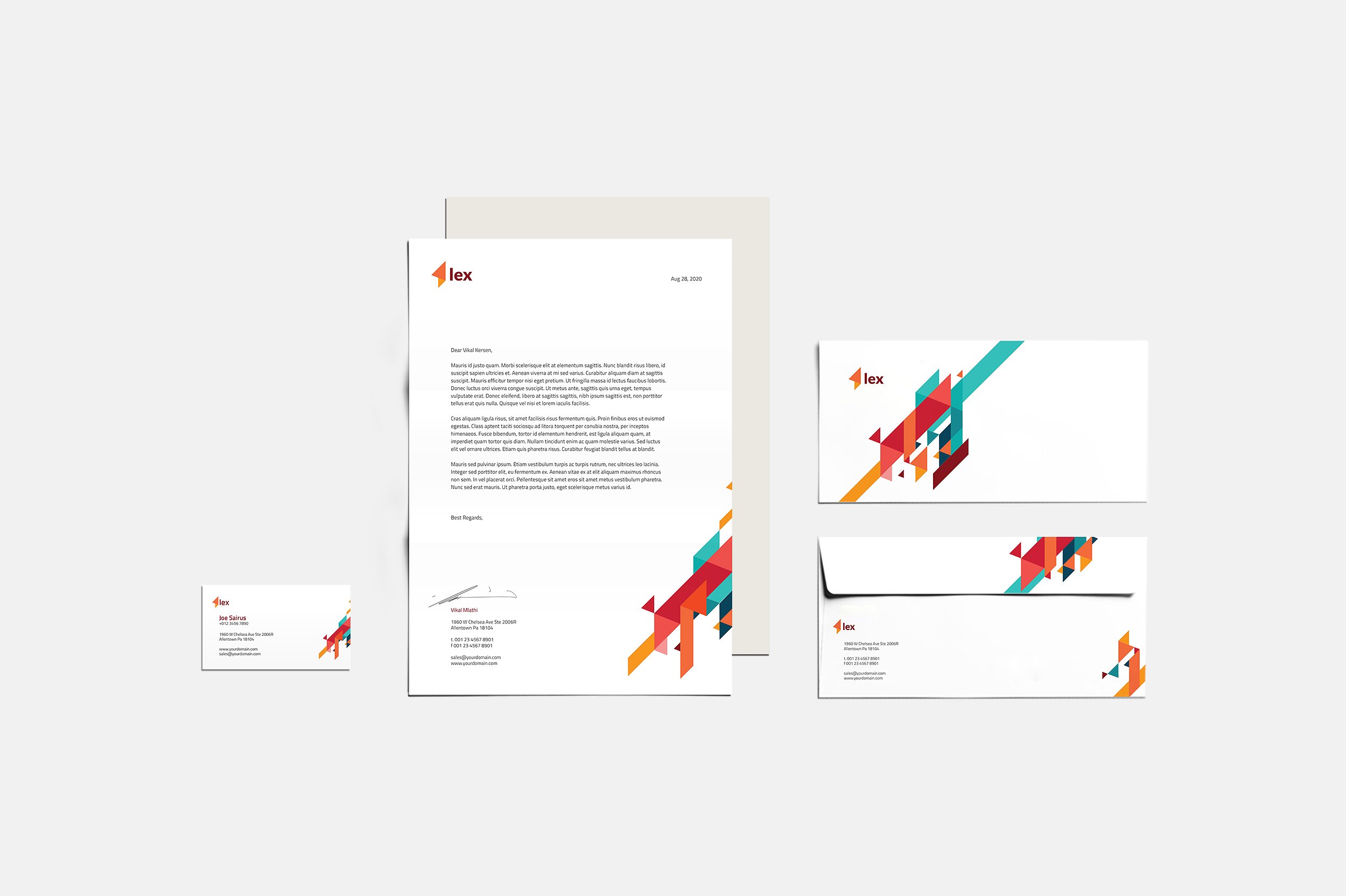 企业品牌形象VI设计模板下载 Lex Corporate Identity [indd]插图(7)