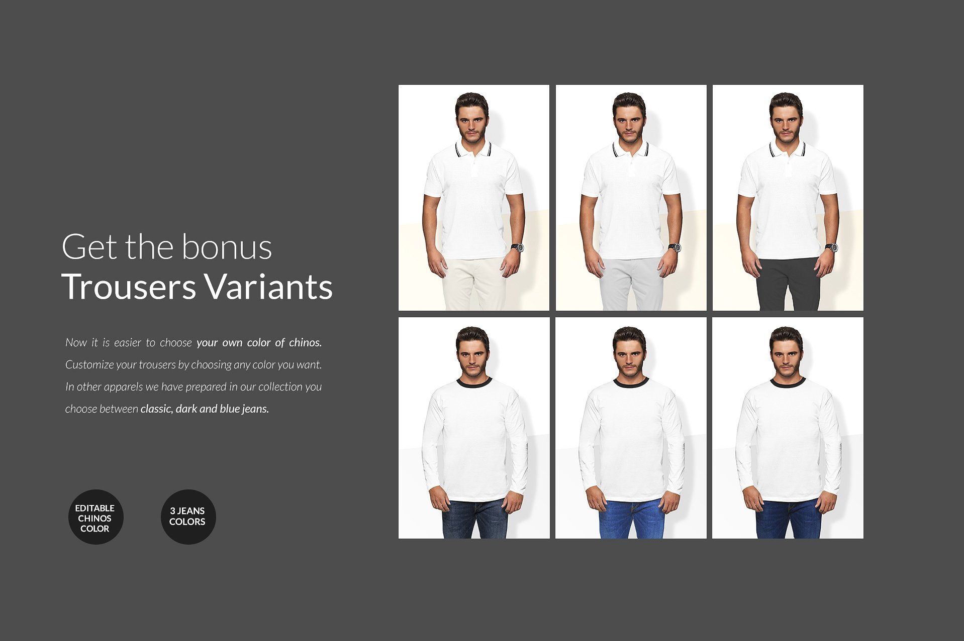 时尚男模特长袖服装展示模型Mockups下载2.44 GB[psd]插图(13)