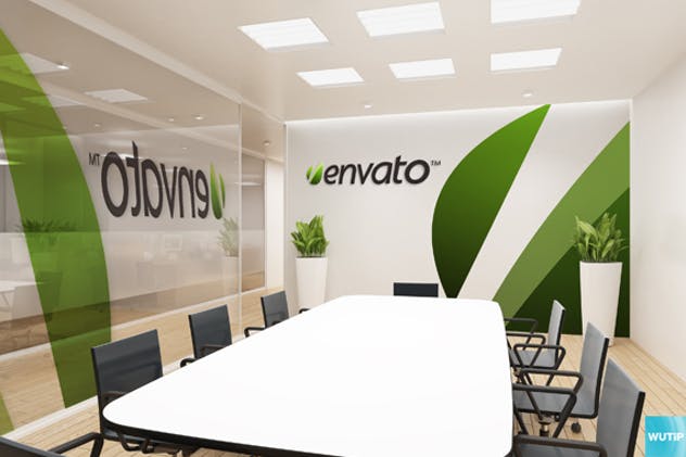 企业会议室/办公室场景样机模板 Office Interior Branding Mockups插图(6)