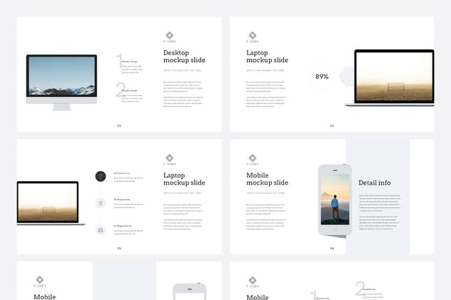 时尚高端简约多用途PPT模板V7 Multipurpose PowerPoint Template V.7插图(15)