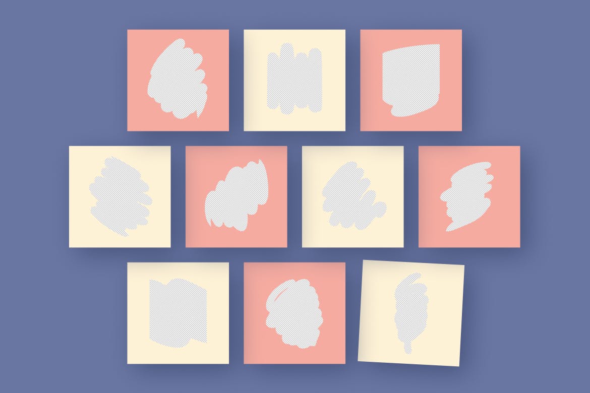 画笔笔画图形照片预览样机模板 Brush Stroke Photo Template插图(2)