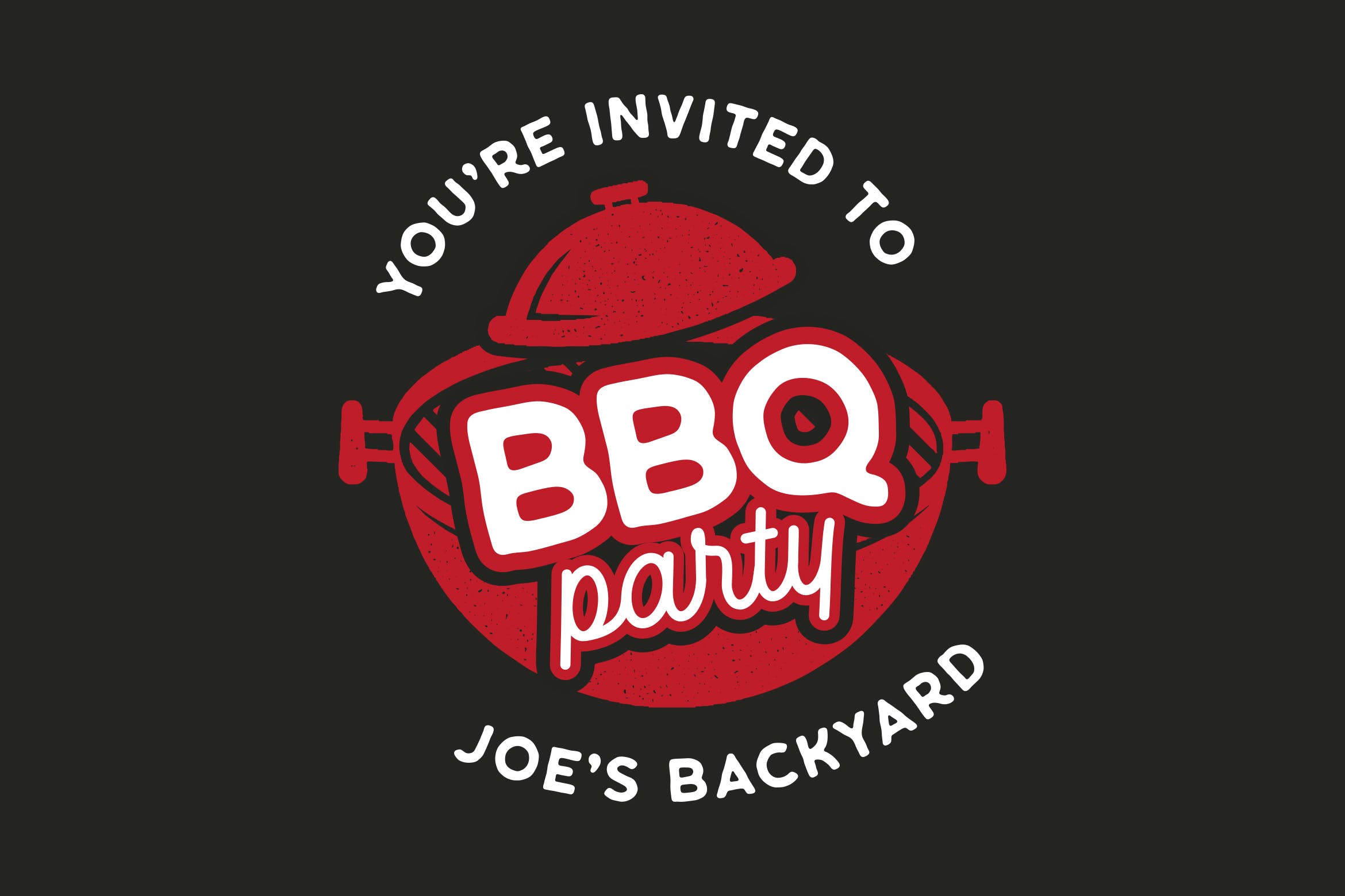 BBQ烧烤店品牌Logo&T恤印花图案设计模板 BBQ Party Logo Design TShirt. Retro Vector SVG插图
