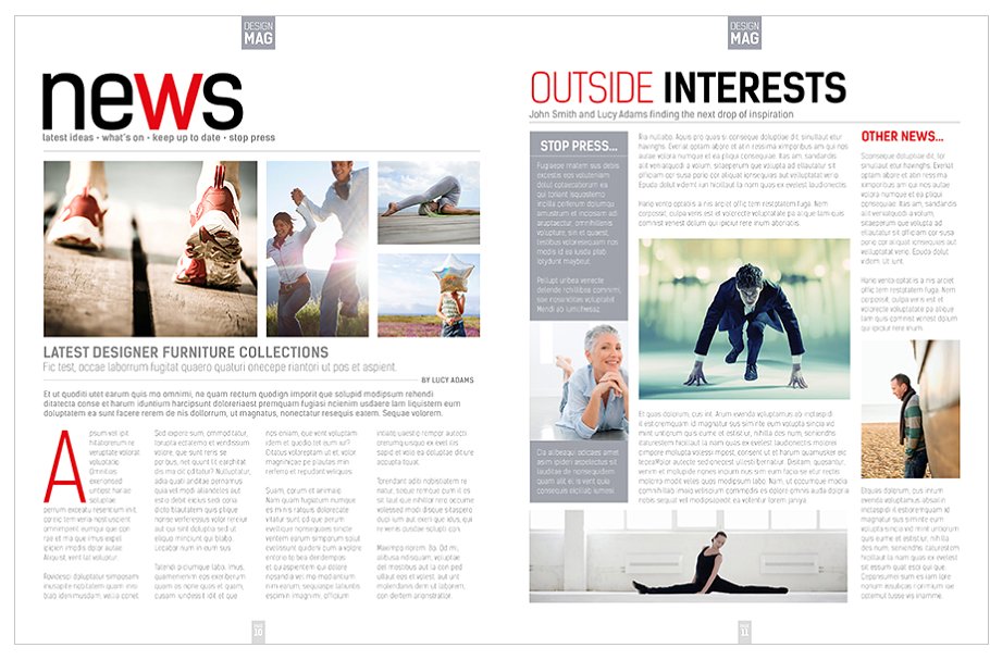 多用途企业时尚高效/时事资讯InDesign杂志模板vol.7插图(10)