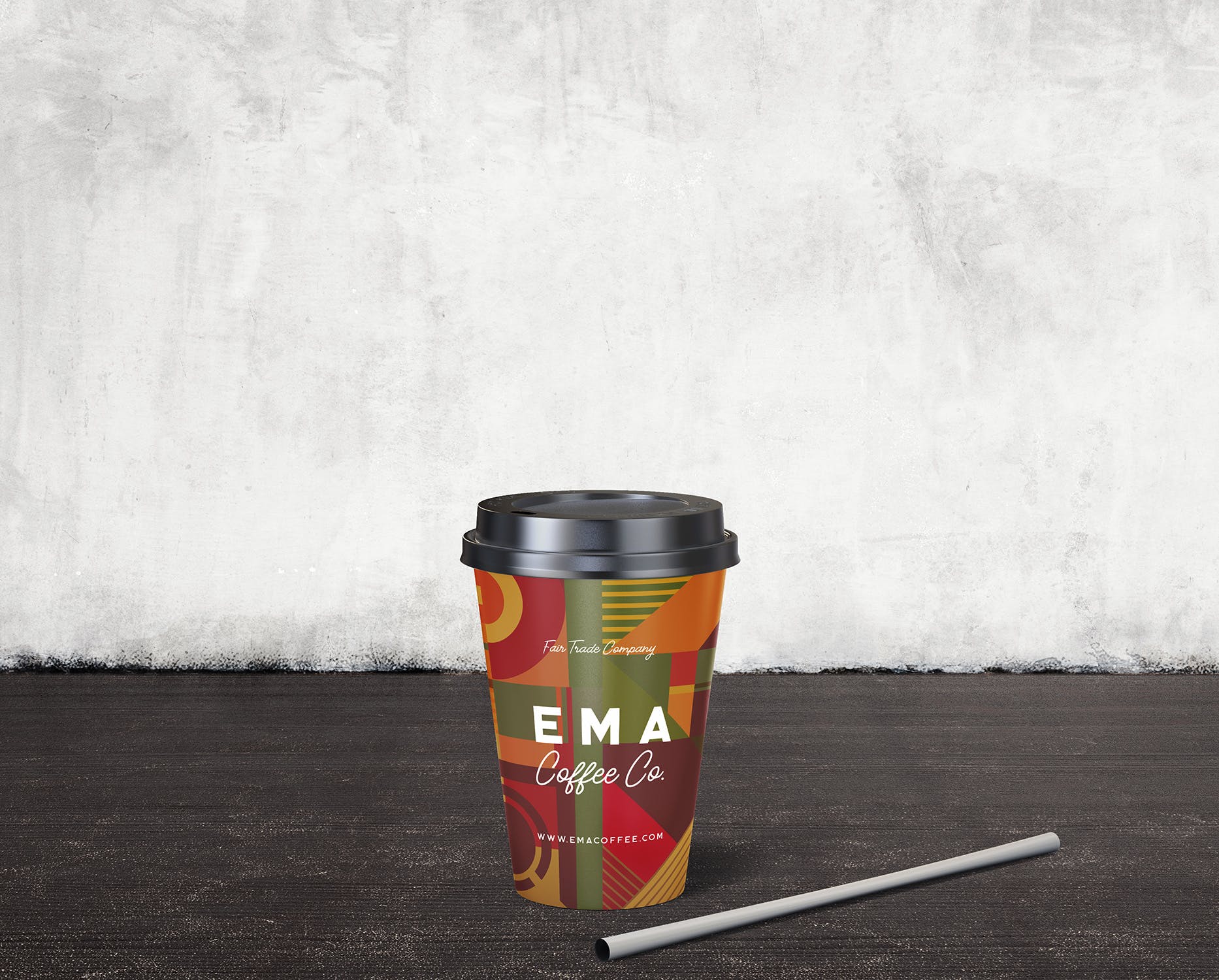 8个咖啡纸杯外观设计效果图素材库精选 8 Coffee Paper Cup Mockups插图(9)