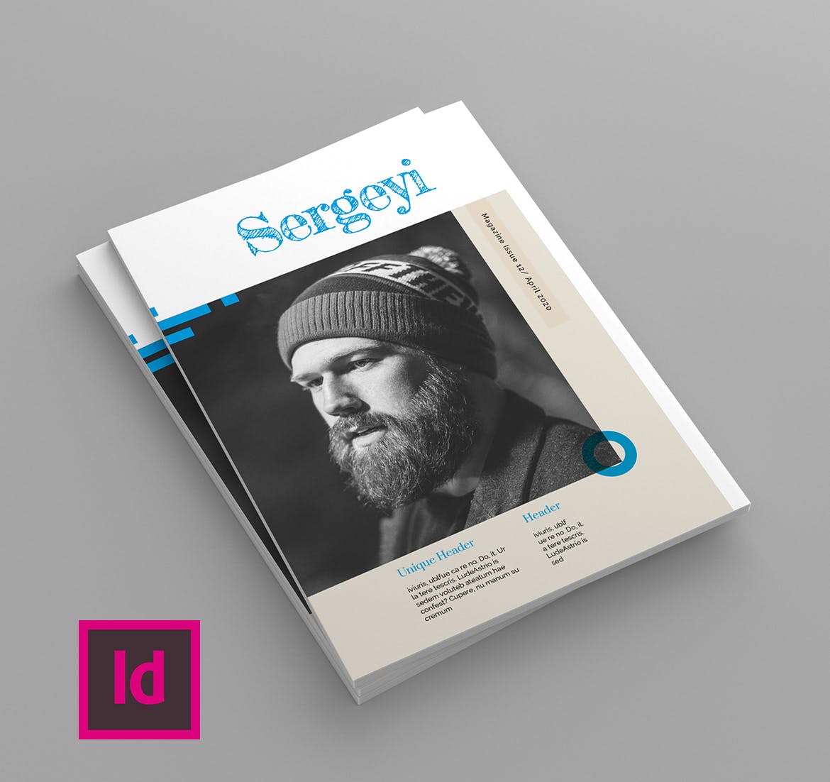 人物专访素材库精选杂志排版设计模板 Sergeyi – Magazine Template插图(1)