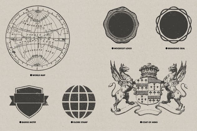 30个复古怀旧风格纹理素材包 Vintage Textures Pack插图(6)