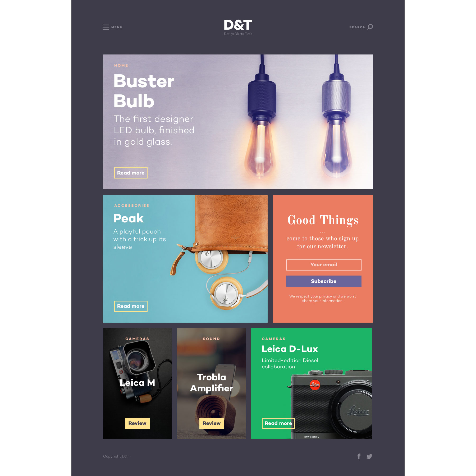 设计和科技杂志模板