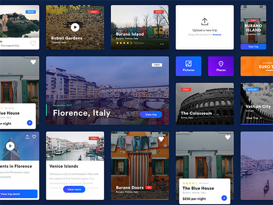 17 枚网页卡片界面素材之家精选sketch素材