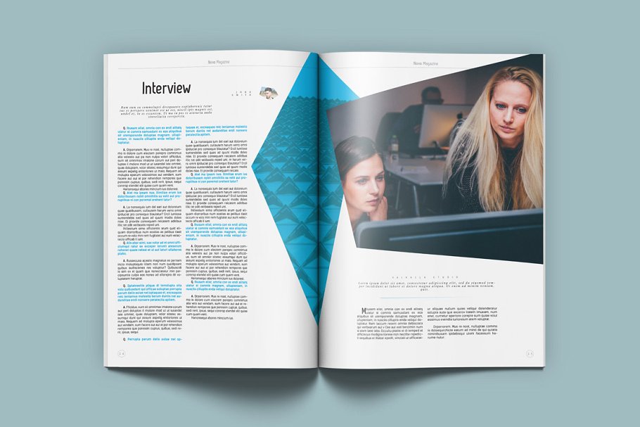A4&美国信纸规格杂志通用模板 Novo Modern Magazine插图(7)