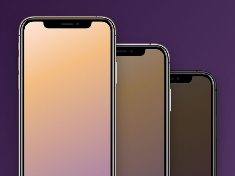 iPhone XS 和 Max 全色系模型素材之家精选sketch素材