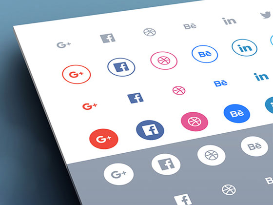 Simple Social Icons素材之家精选sketch素材