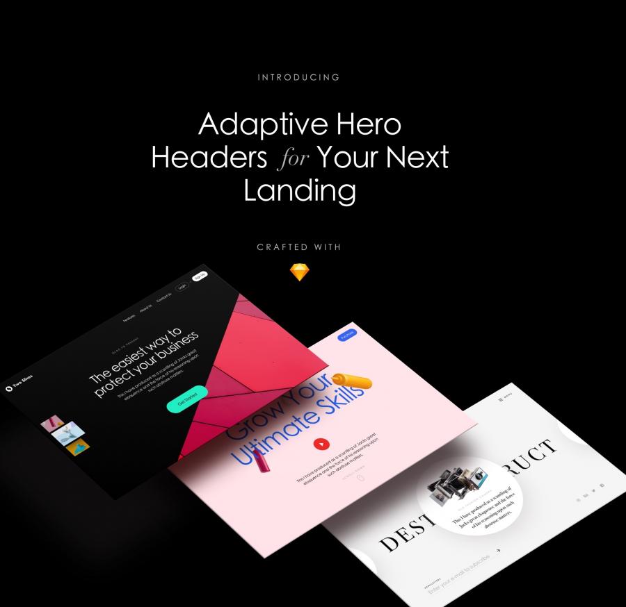 素材库下午茶：10套高端时尚的品牌网站响应式模版下载[Sketch]插图