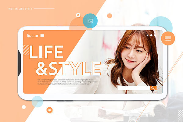 女性时尚生活方式创意广告海报设计