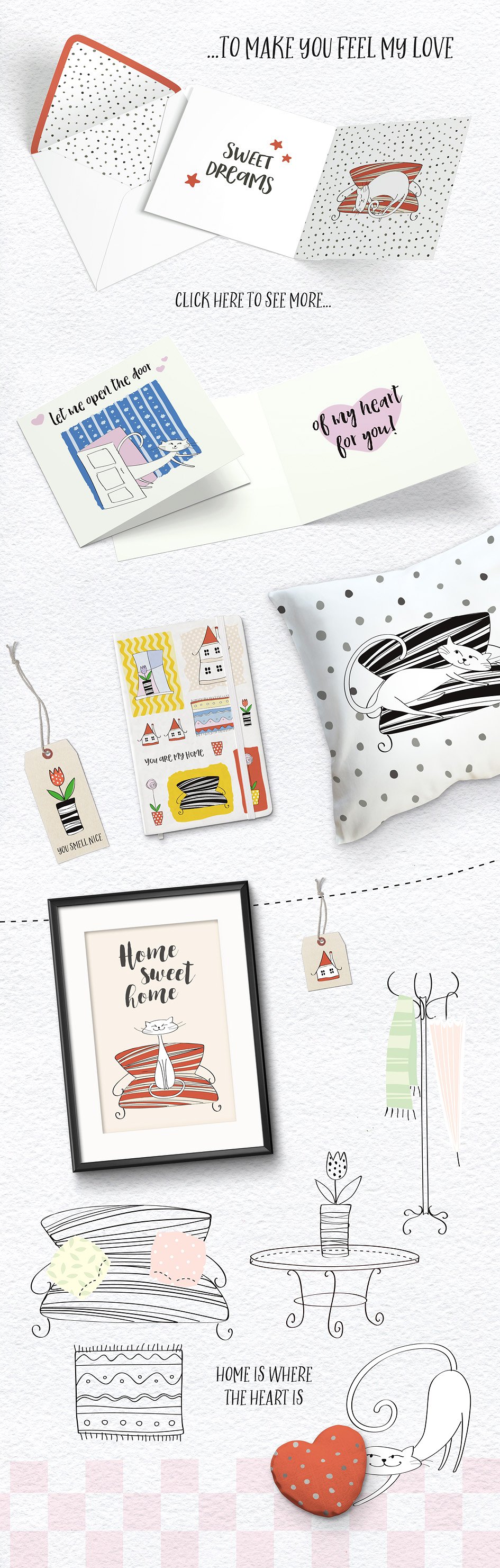 有趣的爱心冬季圣诞节情人节节日素材包下载[EPS,JPG]插图(2)