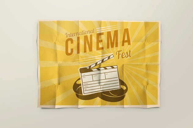 撕裂皱褶的纸张/海报/传单样机 Paper / Poster / Flyer Mock-Up插图(2)