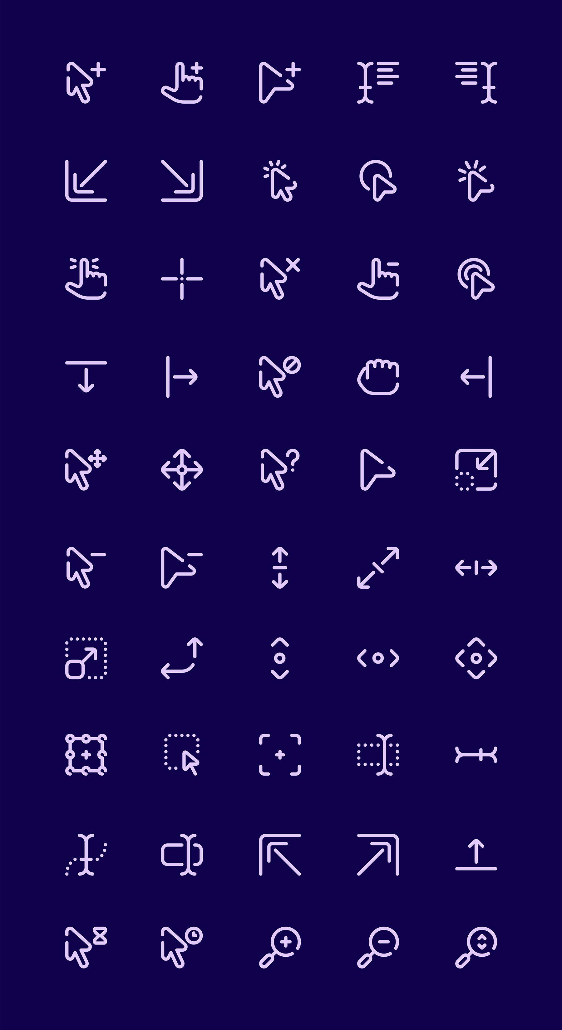 50 枚选择与光标图标