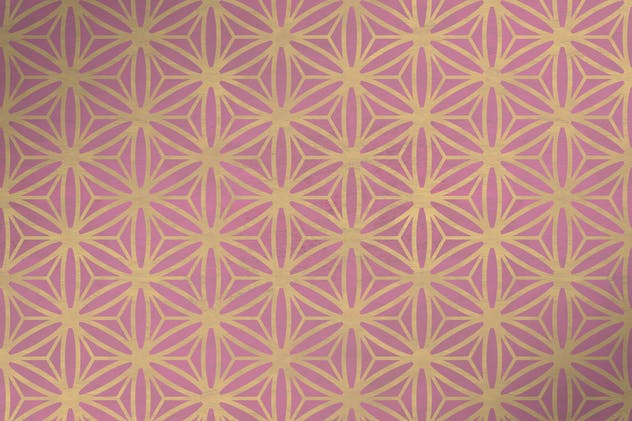 立体几何镶嵌图案素材 Geometric Marquetry Patterns插图(11)