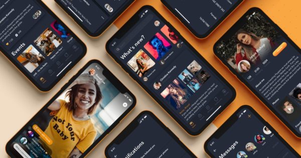 创意流媒体视频社交APP界面设计UI套件