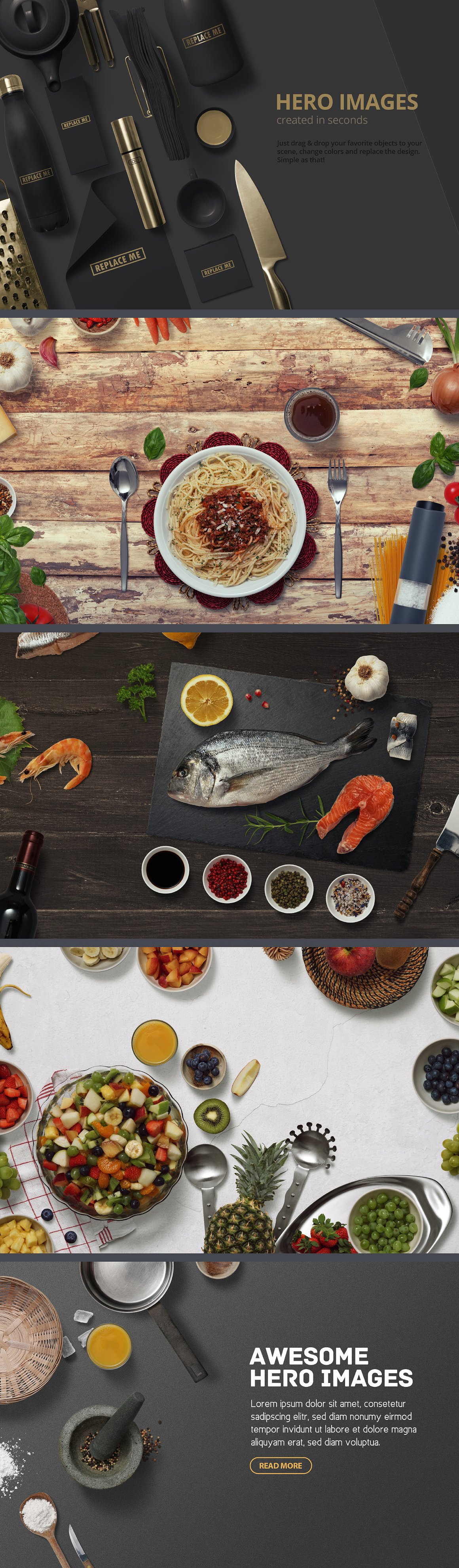 Kitchen Scene Generator–高品质的厨房场景样机下载 9.42 GB[psd,png]插图(2)