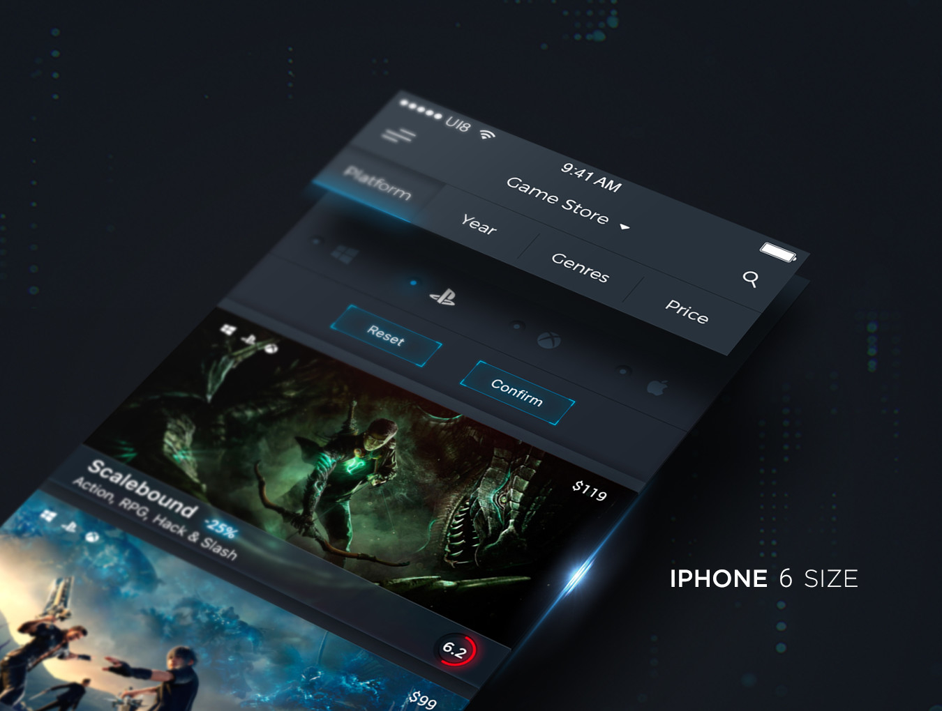 iOS 游戏商店应用 UI 套件 NERD UI Kit插图(3)