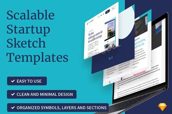 服务套餐创意网页模板下载 [Sketch]