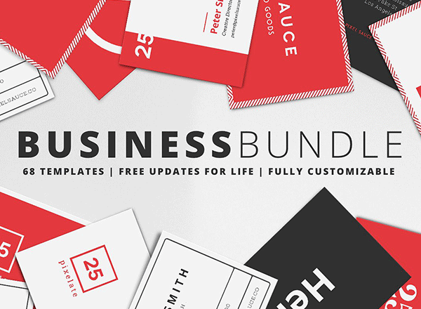 68个高端时尚简约的商务名片设计模板