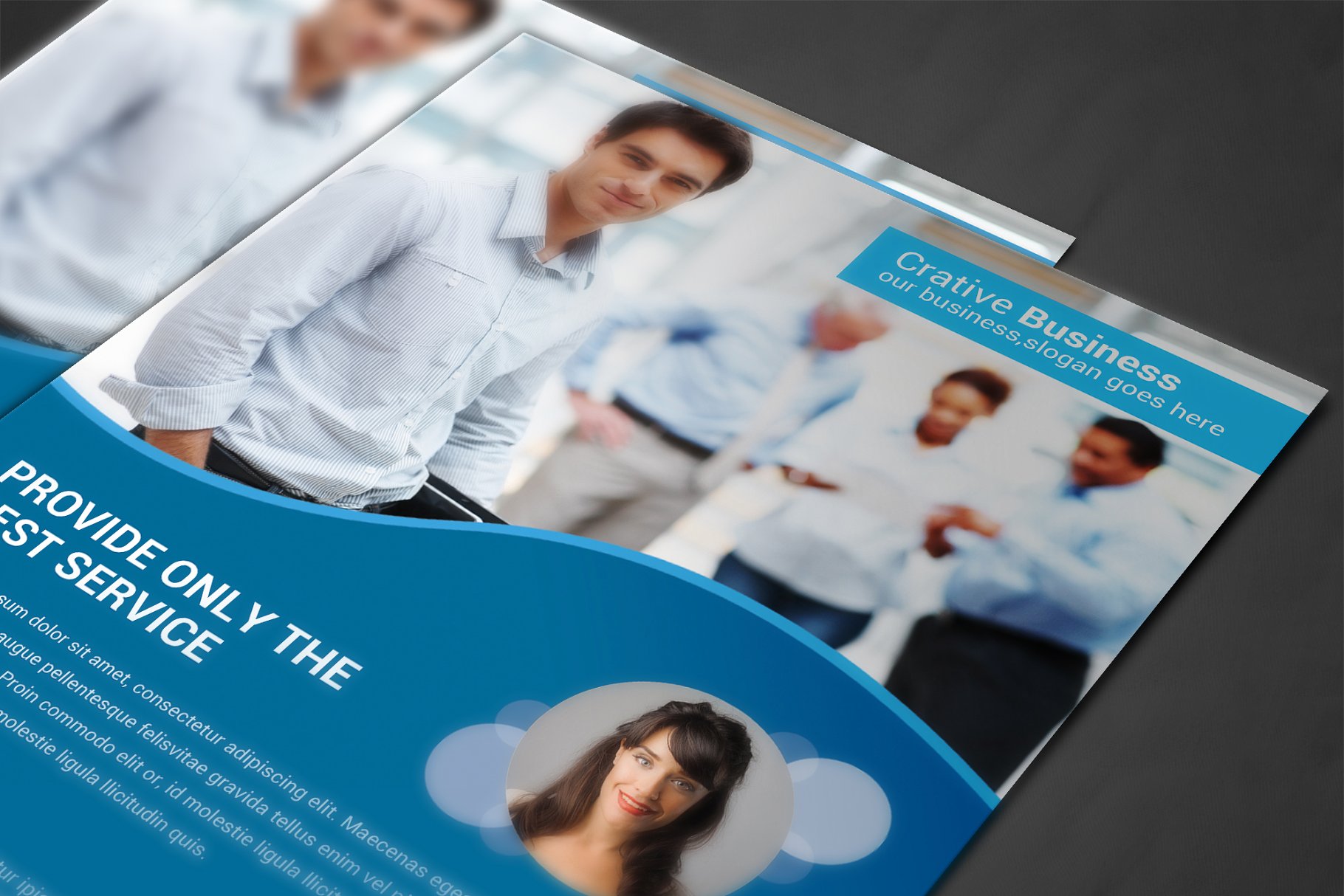 企业商务推广传单模板 Corporate Flyer Template插图(3)