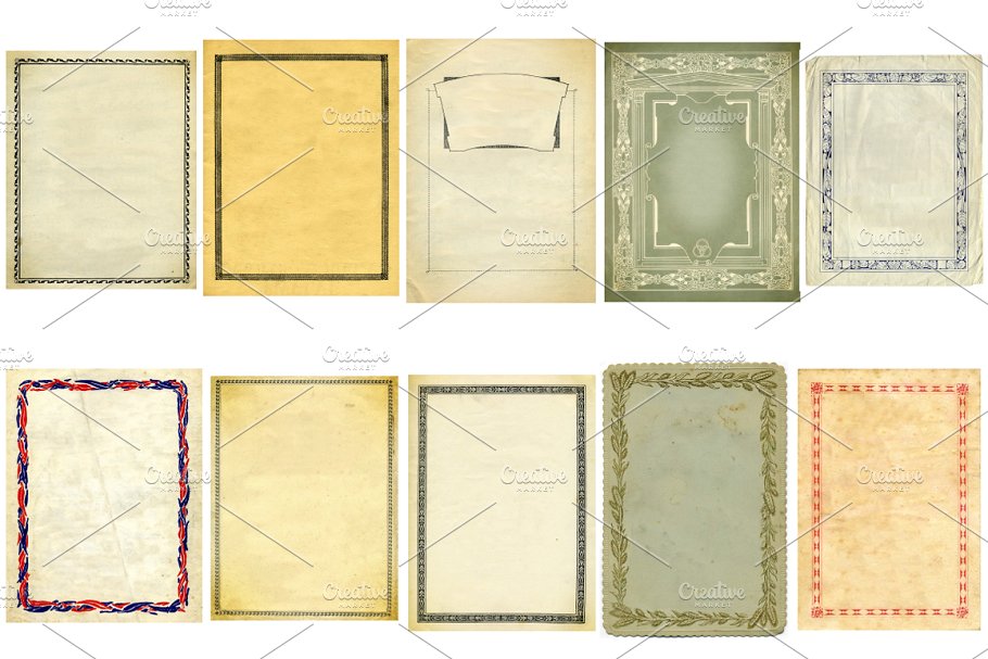 40款复古怀旧风格纸张纹理合集 40 Vintage Paper Textures插图(2)