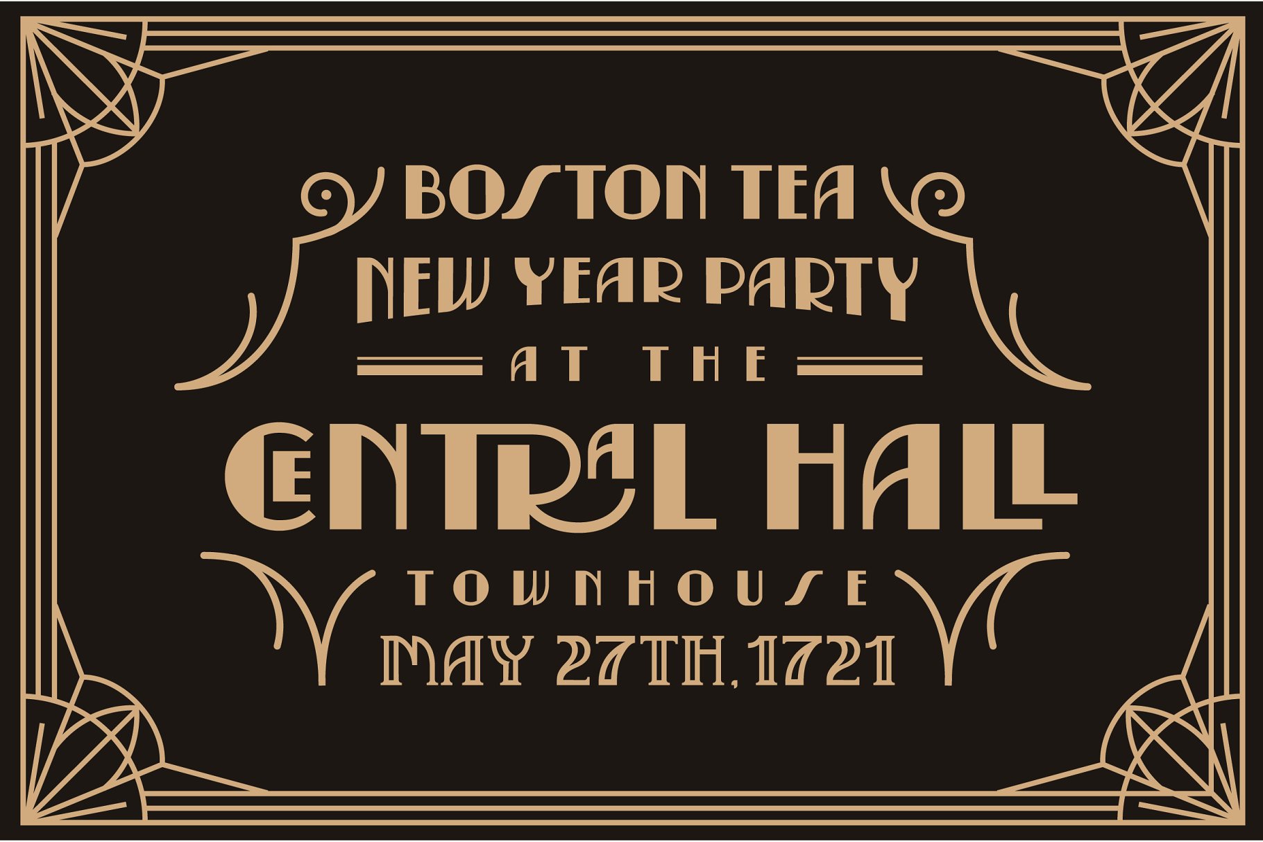 20世纪20年代装饰艺术英文字体&纹理 Serendior | Font & Seamless Patterns插图(4)