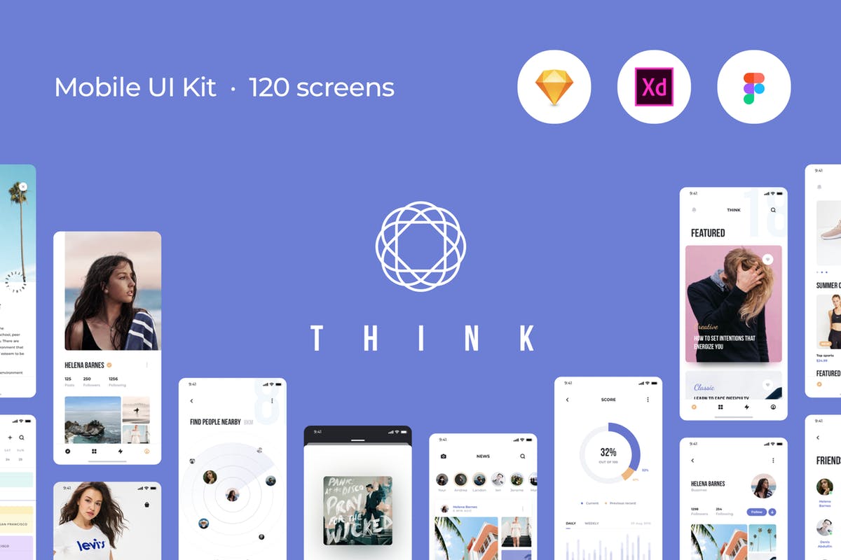 项目快速启动实用APP应用UI套件模板 Think Mobile UI Kit插图